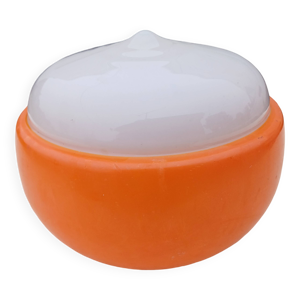 Suspension Vintage Opaline - blanche