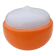 Suspension Vintage Opaline Orange et Blanche