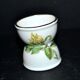 Vintage Paris porcelain egg cup with yellow flower decor
