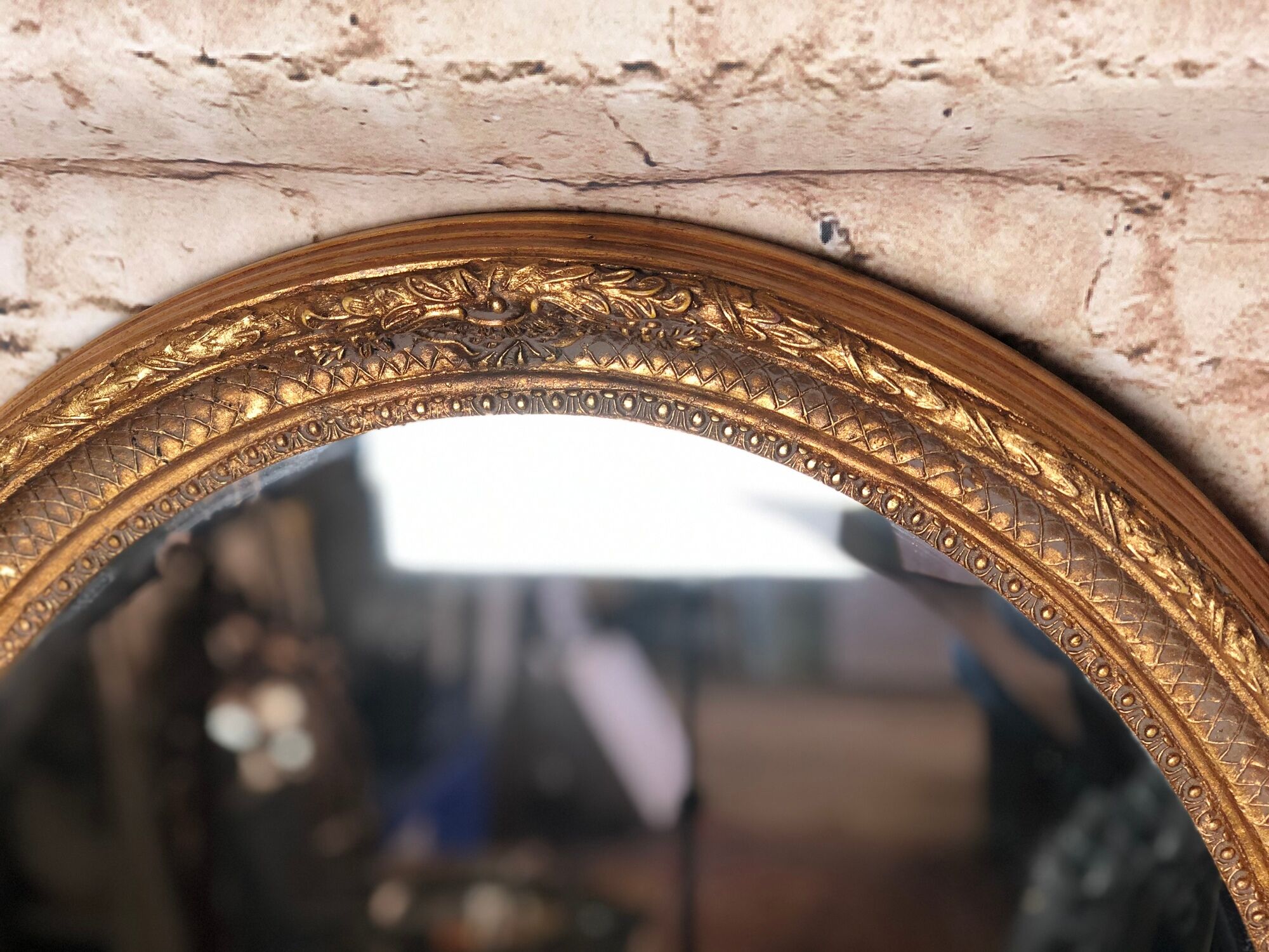 Louis XVI style oval mirror 80