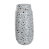 Pottery super white color fat lava multi-color vase scheurich germany wgp, 1970