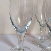 Six verres à pieds en verre soufflé XXL
