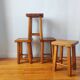 4 tabourets vintage 1970 style scandinave