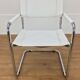 Fauteuil en cuir blanc