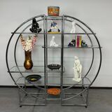 Mid-century design tubular steel shelf