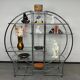 Mid-century design tubular steel shelf