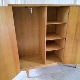 Wood and rattan cabinet