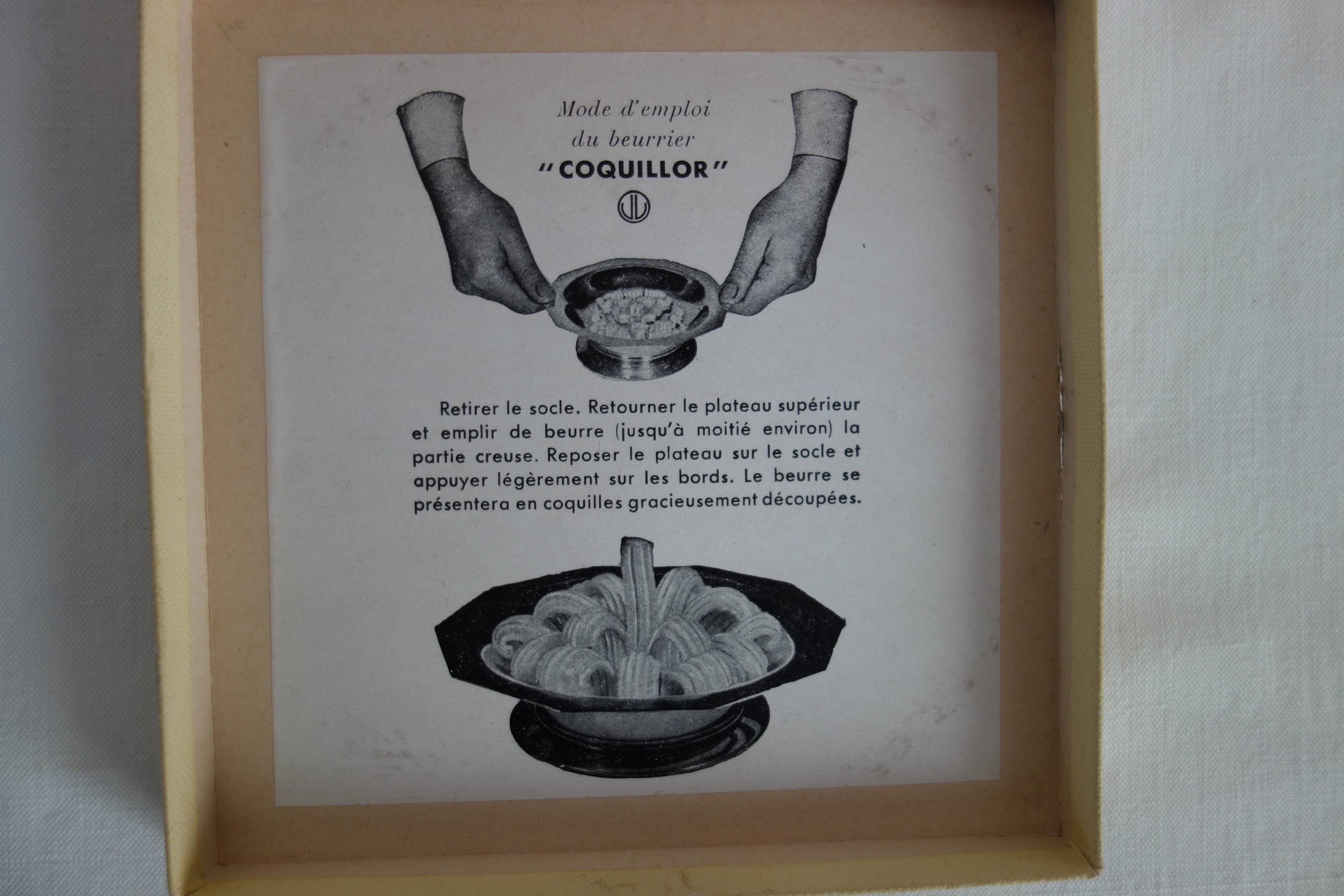 Vintage silver-plated butter dish