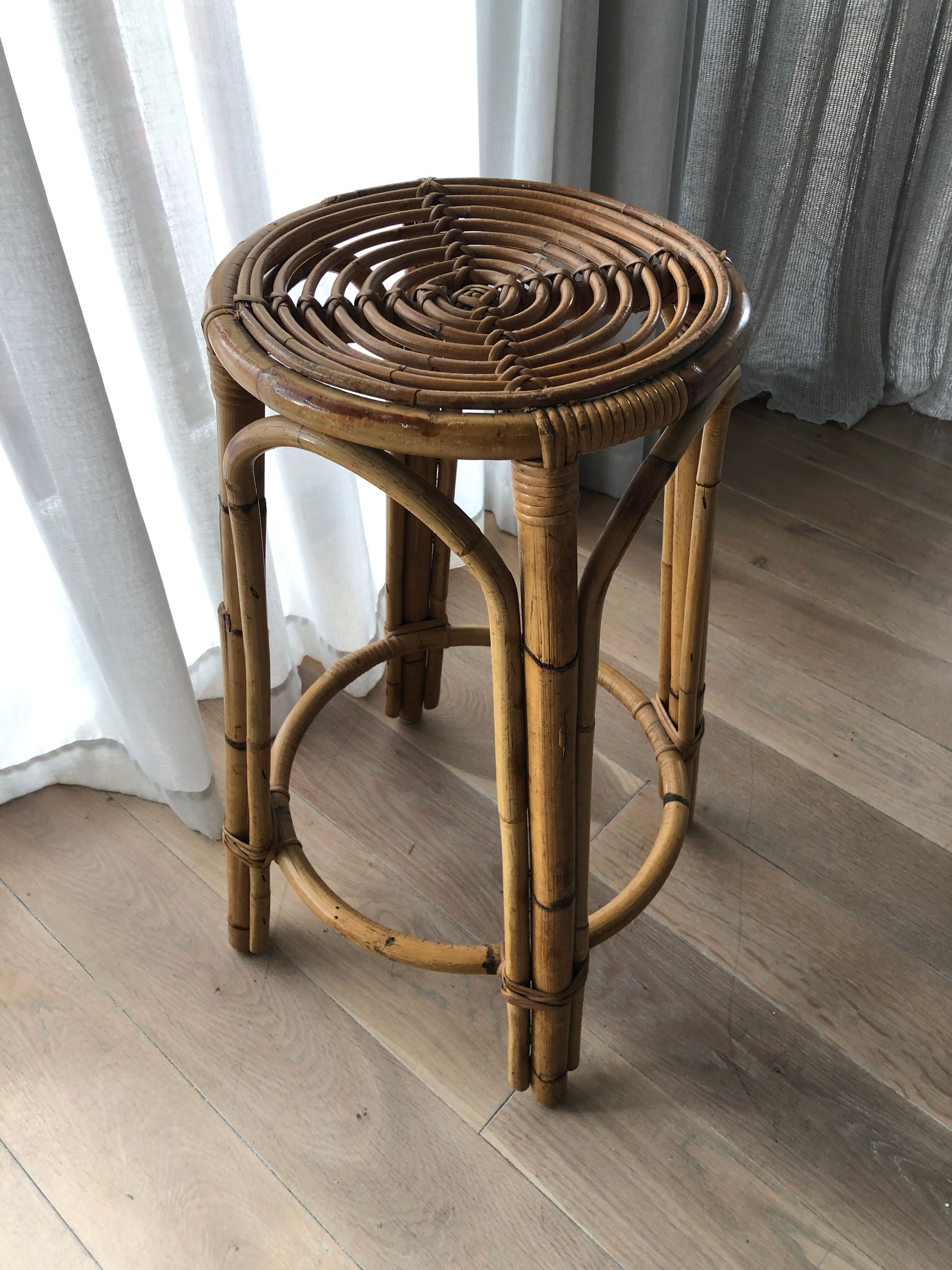 Barstool wicker bamboo