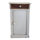 Antique Bedside Table in Weathered Grey Wood