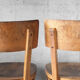 Suite de 4 chaises de bistrot Baumann 1950