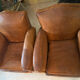 2 vintage club armchairs