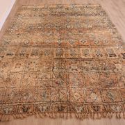 Peach Vintage Moroccan Rug 210 x 270 cm, Berber Wool Rug, Handmade Boho Rug