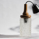 Bubbled glass hanging lamp