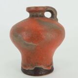 Carstens toennishof vase model no.0875-18 gerda heuckeroth orange brown 60s