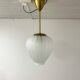 Swedish Art Deco pendant in brass and glass, 1940s