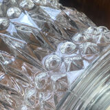 Retro suspension, moulded glass pendant light