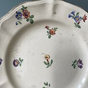 Set of 4 flat plates Sarreguemines France