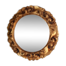 Miroir rond en résine années 70 24cm