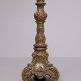 Baroque Revival solid Brass floor lamp France 1950s