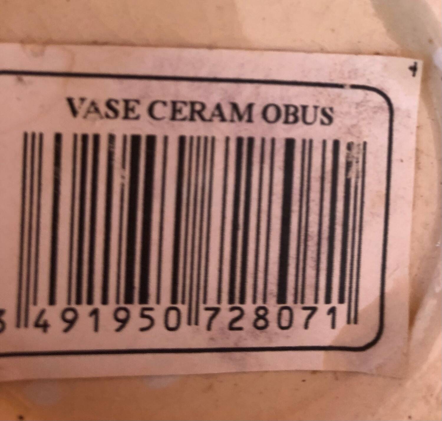 Obus ceramic vase