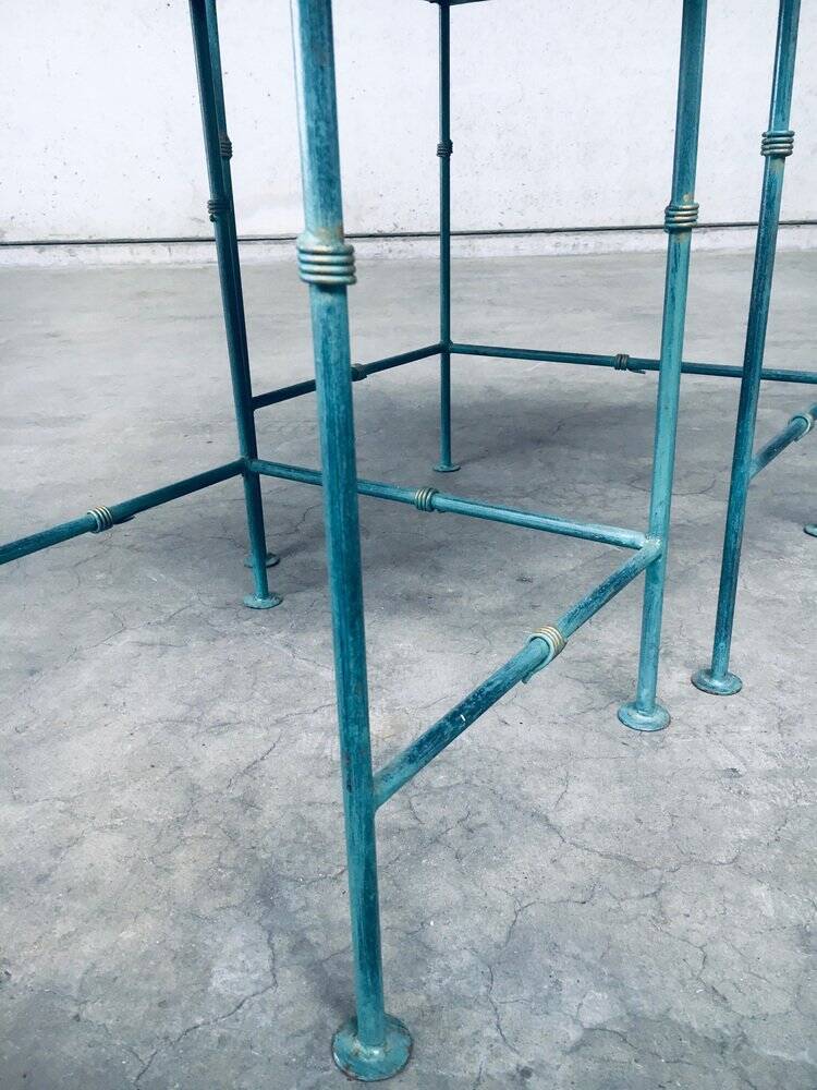 Postmodern Handmade Nesting Table Set by J. Berdou, France, 1980s, Set of 2