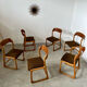 Set of 6 wooden chairs sled baumann vintage / year 60