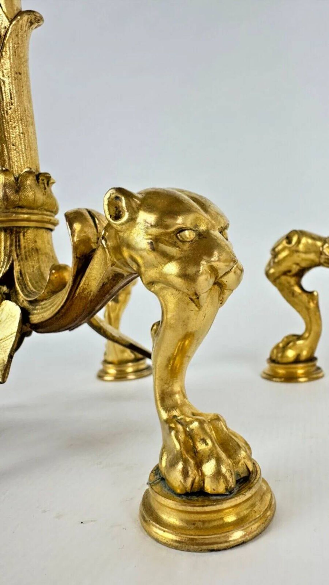 Barbedienne (attributed to), pair of candelabra with storks