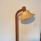 Articulated floor lamp in Scandinavian pine from the 1960s.
