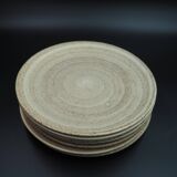 Niderville stoneware plates, weasel model