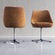 Set of 2 mid-century modern cocktail chairs