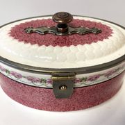 Vintage Art Nouveau Pot Biscuit in Faience German Manufacture Early 1900s