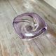 Purple glass ashtray