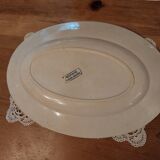 Ancien plat ovale terre de fer faïence de Castres
