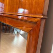Biedermeier Wall Mirror in Cherrywood Veneer, South Germany, 1830s