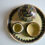 Sauveur Lunetta in Vallauris Vintage Ceramic 1950 Smoking Set