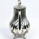 Silver-plated metal verseuse with twisted ribs – Victor Saglier, Paris, late 19th century.