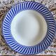 Vintage Digoin Sarreguemines Jacquot blue earthenware plate set 23 pieces