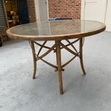 Cane dining table