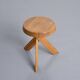 Original S31 stool in solid elm by Pierre Chapo, circa 1980.