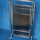 1970 folding server on wheels smoked glass