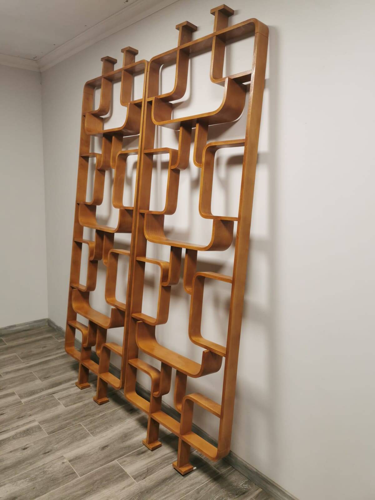 Room Dividers by Ludvik Volak for Drevopodnik Holesov, 1950s, Set of 2