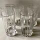 5 verres en cristal