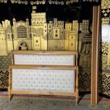 Directoire style upholstered bed