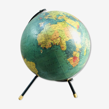 Globe terrestre lumineux 60's