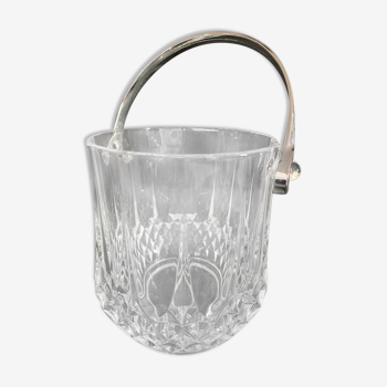 Ice bucket made of diamond-tipped cut crystal