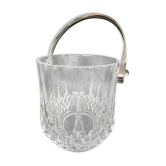 Ice bucket made of diamond-tipped cut crystal