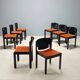 Chaises Cassina 122 vintage design Vico Magistretti Italie 1960s-1970s
