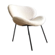 Contemporary design armchair in sheepskin