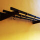 Teak, brass and black metal coat and hat rack, 1960